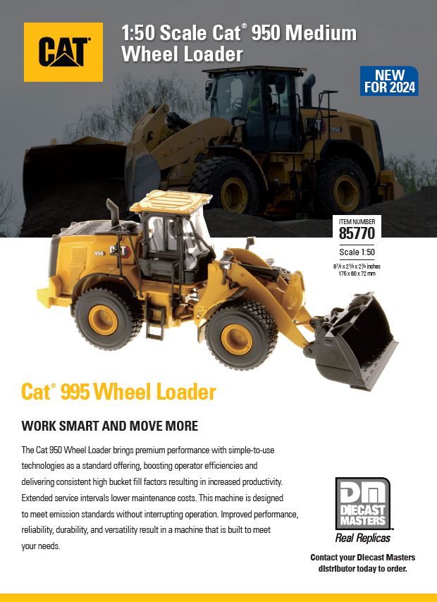 1:50 Cat 950 Wheel Loader, High Line Series, 85770 – CATmodels Canada