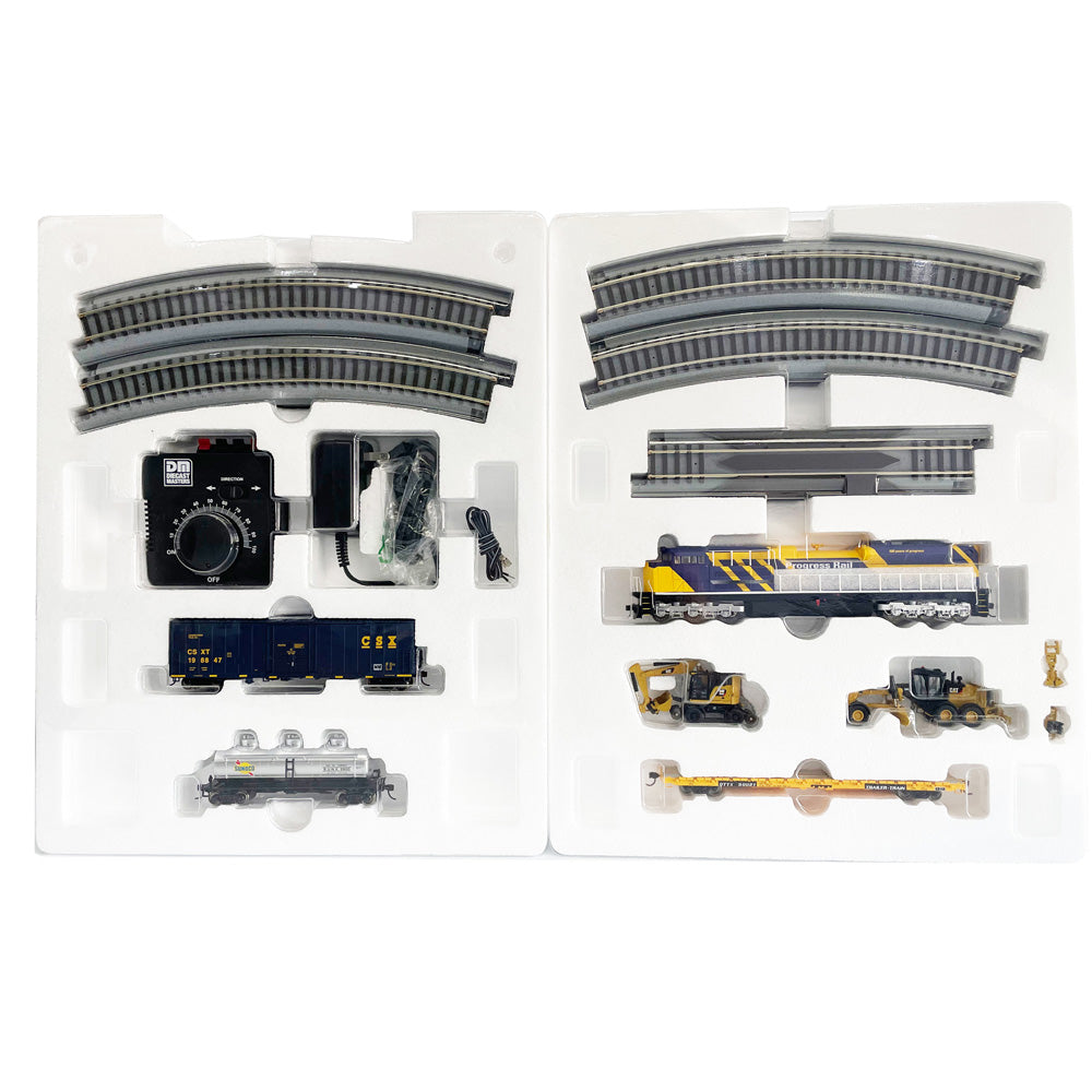 Cat Progressive Rails Caterpillar Progress Rail HO scale Train Set Collectible Diecast Scale ...