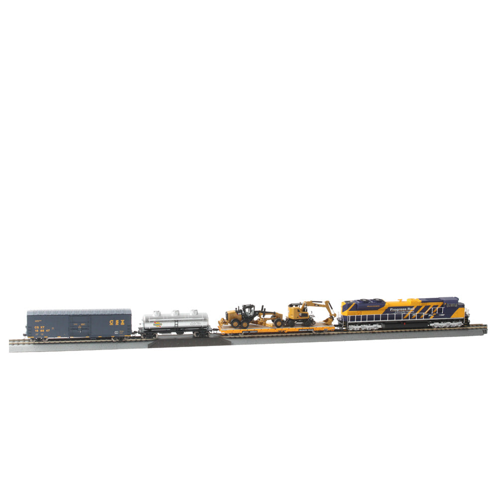 Cat Progressive Rails Caterpillar Progress Rail HO scale Train Set Collectible Diecast Scale ...