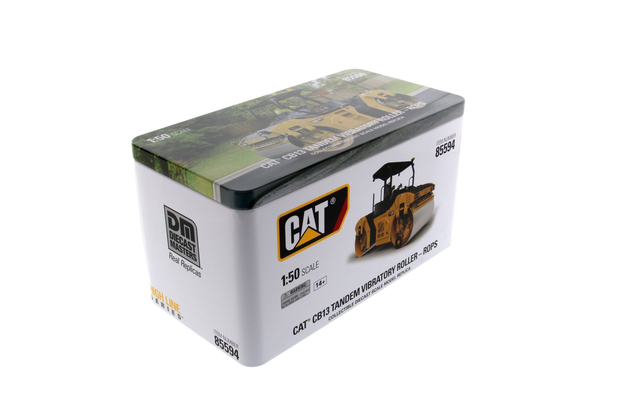 1:50 Cat® CB-13 Tandem Vibratory Roller with ROPS, 85594